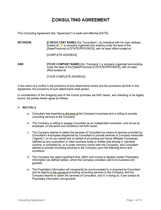 Consulting Agreement_Long