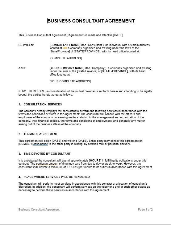 Consulting Agreement_Short